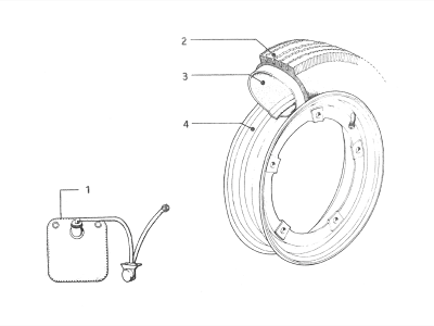 Wheel - windshield washe